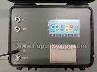 Compteur de particules industriel HOPU LPC et testeur de PPM d'eau pour huile hydraulique AC220V 120W à montage au sol