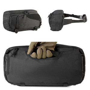 Sac de taille tactique pour pistolet étui de poitrine dissimulé et sac à <span class=keywords><strong>bandoulière</strong></span> CCW Fanny Pack pour hommes - Product Image 5
