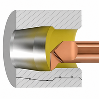 Barre de micro-perçage MQR pour acier au carbone, outils de perçage anti-vibration en carbure de tungstène, usinage de précision, petite ouverture, économique