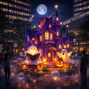 Lindas linternas flotantes de fantasmas de dibujos animados de Zigong, luces decorativas de Halloween para exteriores, para parques temáticos, plazas y pueblos junto al río. - Product Image 5