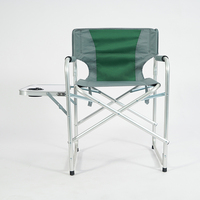 Chaise de studio de maquillage de plage en aluminium Hitree 2025, légère, facile à transporter, pliable, avec sacs latéraux, pour utilisation en parc