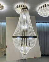 Lustre LED en cristal moderne et romantique de luxe à brancher pour mariage, hôtel, salon, hall d'entrée, décoration de plafond