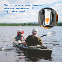 Propulseur SUP de 15 lb de poussée, moteur de pêche pour bateau pneumatique, aileron électrique, propulseur sous-marin de 9 km/h pour planches à pagaie et kayaks