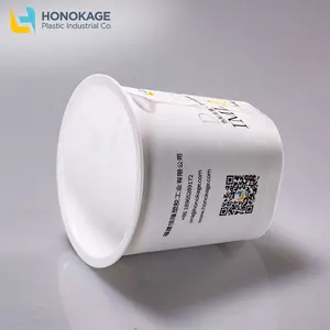 Manufacturers Recyclable 100g Container Yogurt Cup IML Yogurt Packaging Cups Custom Packaging Yogurt Box Cup With Lip Iml Pp