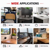 Chargeur rapide USB-C PD30W DAMAVO, étanche IP68, entrée 7,3-30V, prise de montage sur panneau inclinée à 60 degrés pour camping-car et bateau