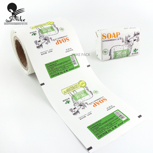 Película de embalaje de jabón de impresión personalizada con papel de envoltura plegable de cera para jabón - Product Image 1