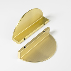 Qiansi – meuble plat demi-rond en forme de lune, armoire, armoire, tiroir, poignées en laiton, quincaillerie, décoration de la maison, poignée de cuisine - Product Image 6