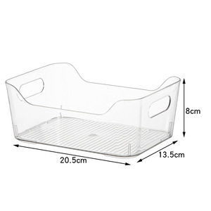 廉价出厂价家用便携式塑料收纳盒透明PET收纳盒冰箱收纳盒 - Product Image 3