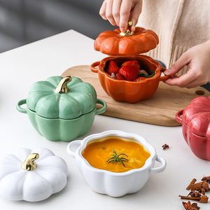Grato di <span class=keywords><strong>zucca</strong></span> a forma di cucina di <span class=keywords><strong>ceramica</strong></span> decorare Zuppiera - Product Image 4