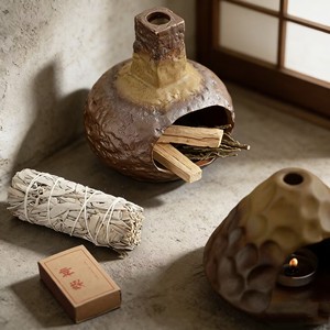 陶瓷香炉 春夏秋季 天然香薰家居装饰 新品上市 小型壁炉香薰干白鼠尾草 - Product Image 4