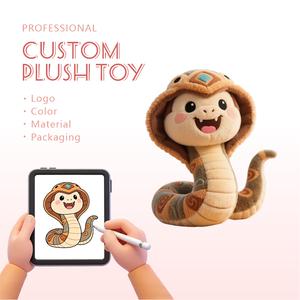 Produttore di Giocattoli di Peluche Personalizzati OEM ODM, Serpente Imbottito in Cotone PP, Mascotte del Marchio, Materiale Morbido, Design Unisex, Animale di Peluche - Product Image 1