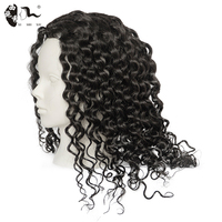 Tête de mannequin pour femmes, cheveux humains bouclés, pour la formation en coupe, tressage, coiffage et modélisation - Cheveux naturels