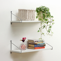 Meubles de rangement de bureau muraux avec kit de planches de bois Supports de rangement et kits d'angle