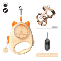 Ensemble de laisse rétractable pour chien avec harnais et sac à déjections, laisse en nylon de luxe à crochet rotatif à 360° pour chiens de petite et moyenne taille, logo personnalisé