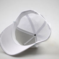 Gorra de béisbol deportiva de malla de 5 paneles con visera curva, personalizada, transpirable, impermeable, tipo camionero, con estampado en relieve y letras bordadas en 3D para exteriores.