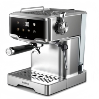 Machine à café expresso professionnelle personnalisée avec mousseur à lait vapeur pour la maison, le bureau et le commerce