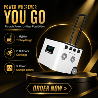 Centrale Électrique Portable Extérieure en Alliage 220V avec Écran LED et Onde Sinusoïdale Pure - Haute Puissance pour Voyages, Camping et Stands de Marché Nocturne