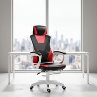 Chaise de bureau exécutive ergonomique pivotante à hauteur réglable, design moderne et luxueux, en maille, pour le bureau à domicile, vente en gros