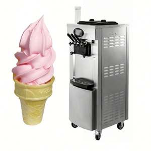 Genuine Commercial YKF-8228T <b>Soft</b> <b>Ice</b> <b>Cream</b> <b>Machine</b> 110V Electric Automatic Vertical <b>Ice</b> <b>Cream</b> Maker with 2+1 Flavors - Product Image 1