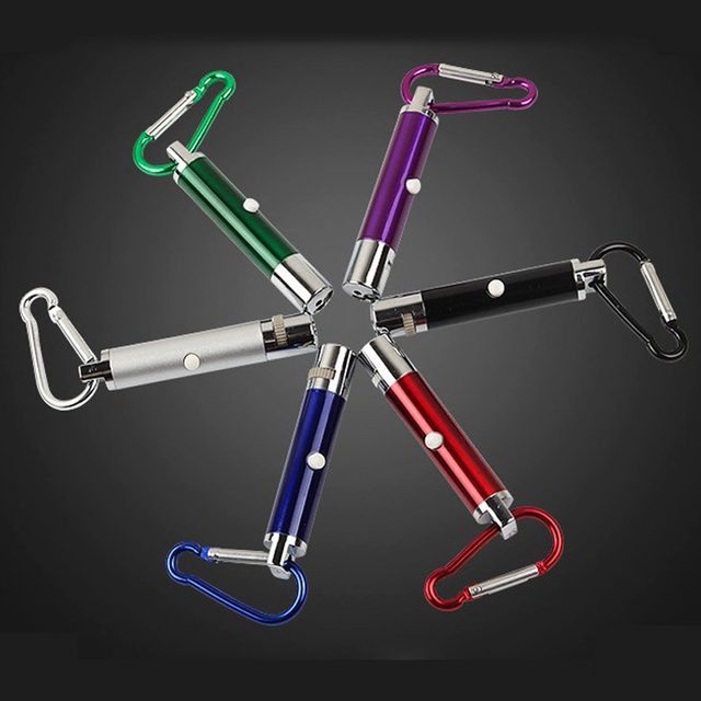 Portable Keychain Style Pointer with Multiple Projection Patterns for Hunting Exercise Boredom Relief Interactive Cat Laser Toy
