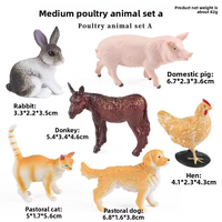 Vente en gros d'usine de jouets en PVC solides représentant des animaux : insectes, araignées, requins marins - Aides pédagogiques éducatives