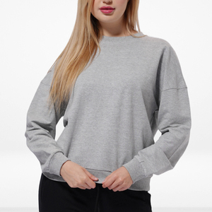Sweat-shirt à capuche décontracté pour femme, col rond, tricoté, manches longues, doux, léger, pour tous les jours, vêtement de mode - Product Image 2