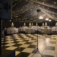 Panneau de sol de danse de haute qualité 24*20 pieds en cerisier, étanche, pour mariage, vente en gros
