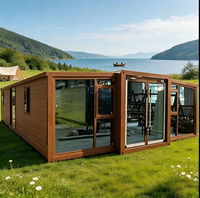 Maison Conteneur Modulaire Préfabriquée de Luxe PuTian 20ft 40ft avec Design en Verre, Garantie 5 Ans, Stabilité Optimale pour Jardin et Villa