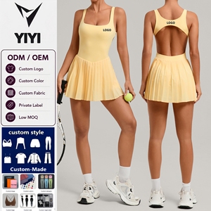 High Quality <strong>Women</strong> Outdoor Tennis <strong>Golf</strong> Dresses Quickly Dry Breathable Backless Running Workout Sportwear Dress Built in <strong>Shorts</strong> - Product Image 1