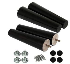 WEKIS Modern Solid Wood Furniture <b>Legs</b>-Black <b>for</b> Dining Living Room & Bedroom Tables Beds & <b>Sofas</b> - Product Image 2