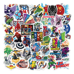 Autocollant de dessin animé Marvel Cool Iron Bat <span class=keywords><strong>Spider</strong></span> <span class=keywords><strong>Man</strong></span> Waterproof Durable Cartoon <span class=keywords><strong>Sticker</strong></span> Phone Case Cup Bagages Decoration - Product Image 2