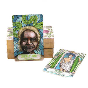 Impresión personalizada Black Soul Tarot Black Edition Ii Black Girl Men Tarjetas de afirmación mágica Daily Gold And Black Oracle Tarot Cards - Product Image 3