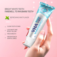 VHA – dentifrice brillant de blanchiment des dents, marque privée Xylitol pêche, protège les gencives, nettoyage en profondeur, nettoyant instantané pour taches