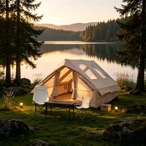 Tente <span class=keywords><strong>de</strong></span> <span class=keywords><strong>camping</strong></span> gonflable en PVC <span class=keywords><strong>de</strong></span> taille familiale, espace <span class=keywords><strong>de</strong></span> couchage pour 4 personnes, espace assis pour 5/7 personnes, pour une utilisation en extérieur en toutes saisons - Product Image 2