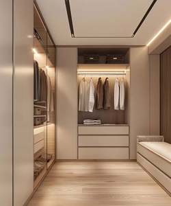 Wooden Luxury High Quality <b>Wardrobe</b> <b>Bedroom</b> <b>Wardrobe</b> Modern <b>Bedroom</b> <b>White</b> Modern Style Furniture <b>Wardrobe</b> - Product Image 4
