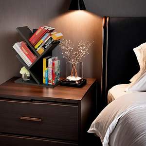 Estantería para Libros con Forma de Árbol, Estantería Pequeña de Madera de 3 Niveles y Mini Librería para Oficina, Hogar o <span class=keywords><strong>Escritorio</strong></span> Escolar - Product Image 3