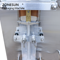 ZONESUN ZS-GJH1000 Machine d'Emballage Verticale Formage Remplissage Scellage Automatique VFFS pour Sachets de Lait, Boissons, Eau et Liquides Huileux