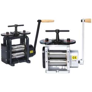 Machine à laminer manuelle à deux rouleaux pour la fabrication de bijoux en métal, or, bracelets, feuilles, fils carrés et elliptiques - Product Image 4