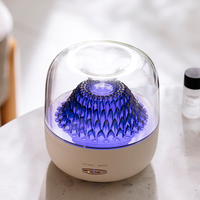 Diffuseur d'huiles essentielles ultrasonique pour une ambiance colorée à la maison, humidificateur d'air alimenté par USB/électricité, 101-200 ml
