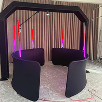 Mini Cabina de Fotos 360° con Plataforma Giratoria Automática de 68 cm, Cubiertas para la Plataforma, Luces Interiores y Software con Aplicación 2026