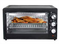 Nouvel Arrivage Four Électrique 650W avec Grille Rotative, Minuteur et Contrôle de Température pour Pizza, Poulet, Gâteau, Pain – Usage Domestique