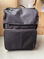 Chariot de beauté maquillage Outils de coiffeur Rangement Voyage Train Case Nylon Maquillage Roulant Train Case Rolling Makeup Case
