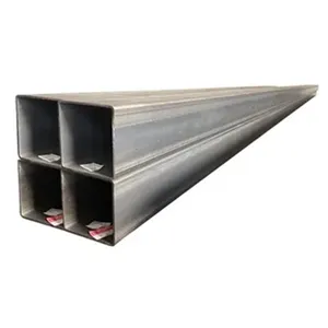 Factory wholesale Mild Black hr Carbon steel tube size 100*100mm ASTM Q195 A36 S235jr High square carbon steel pipe
