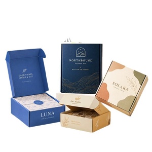 Cajas de Cartón Kraft Impresas Personalizadas para Cosméticos, Comercio Electrónico, Logotipo para Pequeños Lotes - Product Image 1