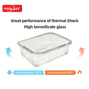 Juego de 9 Recipientes de Vidrio Pyglass con Diseño de Escamas de Dragón, Tapas Herméticas con Cierre a Presión, Recipientes para Preparación de Comidas y Loncheras - Product Image 4
