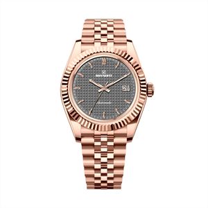 Montre de haute qualité avec cadran gaufré, bracelet Jubilee semi-brossé et semi-polissé, lunette cannelée, mouvement ETA 2824-2/SW200/SW260 - Product Image 6