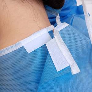 Perlengkapan medis sekali pakai suster gaun Lab isolasi perangkat manufaktur pakaian pria <span class=keywords><strong>CE</strong></span> dewasa 3 buah mantel wajah ganda wanita - Product Image 2