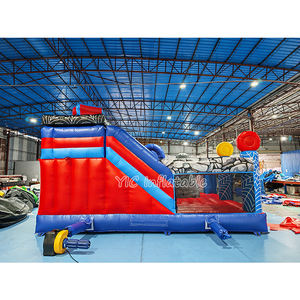 Château gonflable commercial à thème <span class=keywords><strong>Avengers</strong></span> avec toboggan et parcours d'obstacles pour la location de fêtes d'enfants - Product Image 5