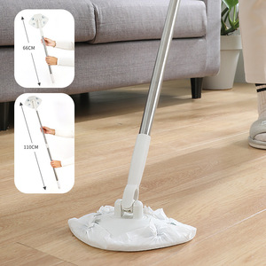 Flat <b>Mop</b> <b>Microfiber</b> Telescopic 66-110Cm Adjustable Length For Household <b>Floor</b> Cleaning - Product Image 1