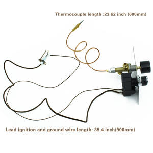 एलपीजी प्रोपेन गैस आग गड्ढे नियंत्रण पैनल के साथ सुरक्षा लौ विफलता वाल्व और Thermocouple इग्निशन घुंडी विधानसभा किट - Product Image 4